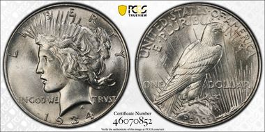 1934 $1 MS63