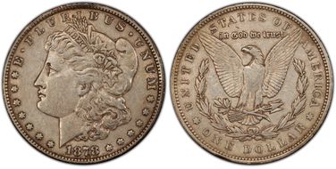 1878 7TF $1 Reverse of 1879 XF40