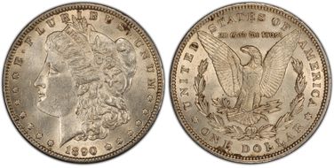 1890 $1 AU58