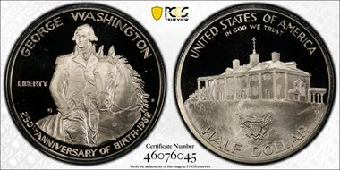 1982-S 50C Washington PR68DCAM