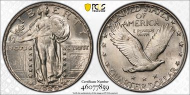1929 25C MS64FH