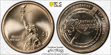 2022-D $1 American Innovation KY Bluegrass Music Pos. A First Strike MS66