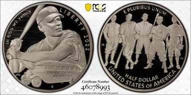 2022-S 50C Negro Leagues Baseball First Strike PR69DCAM