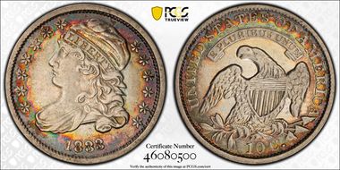 1833 10C Last 3 High XF45