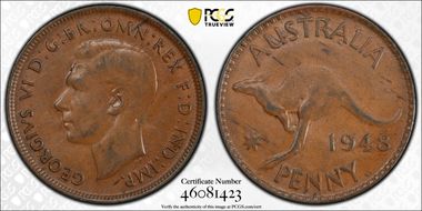 1948 Y. (p) 1D AU58BN