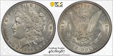 1886-O $1 AU55