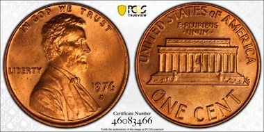 1976-D 1C MS66RD