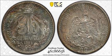 1906-M 50C Open 9 MS64