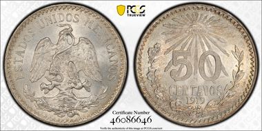 1919-M 50C KM-446 MS66