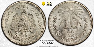 1909-M 10C KM-428  Ag MS66