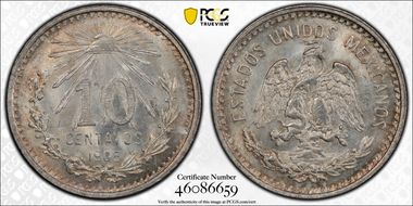 1905-M 10C KM-428  Ag MS66
