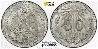 1938-M 50C KM-447  Ag MS65