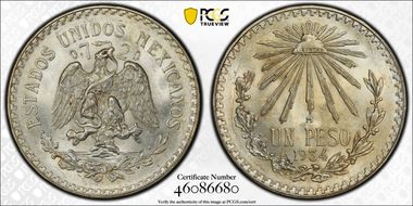 1934/3-M Peso KM-455 MS65+