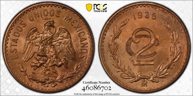 1935-Mo 2C MS65RB