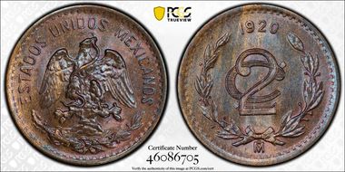 1920-Mo 2C MS65BN