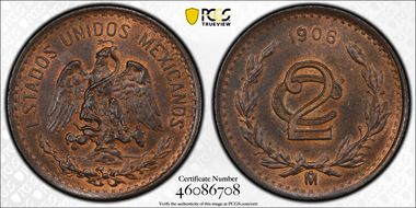 1906-Mo 2C 6/Inverted 6 MS64BN