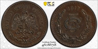 1917-Mo 5C KM-422 MS63BN