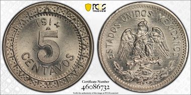 1914-M 5C MS65