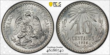 1926/16-Mo 10C KM-431 Ag MS66