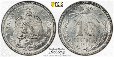 1925/15-M 10C MS65