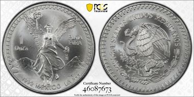 1992-Mo Onza Libertad Ag MS69
