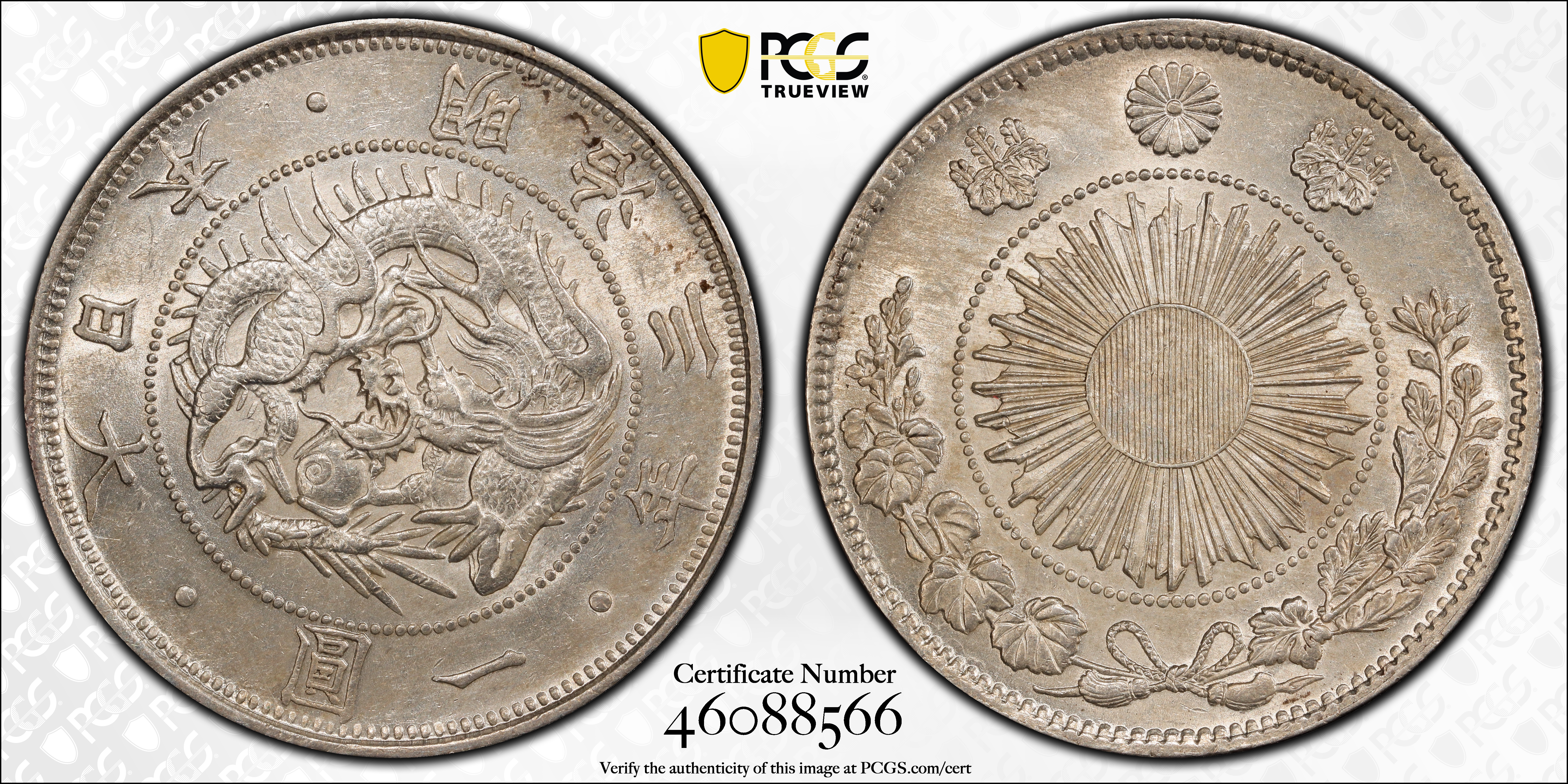 PCGS Certificate Verification Coin Details for Cert #46088566