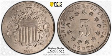 1873 5C Closed 3 MS64