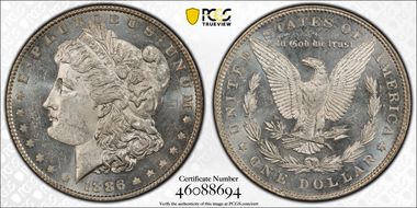 1886 $1 MS63PL