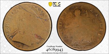 1788 VT 1/2P Bust Right G4BN