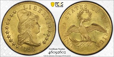 1795 $10 BD-1, 13 Leaves MS64