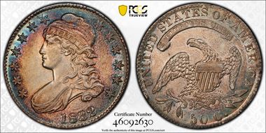 1832 50C Small Letters AU55