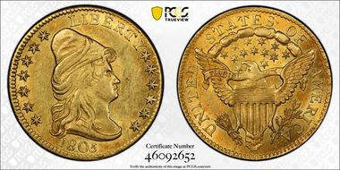 1805 $2.50 BD-1 AU58+