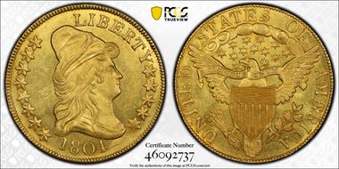 1804 $10 BD-1, Crosslet 4 MS63+