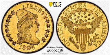 1804 $10 Plain 4 PR63