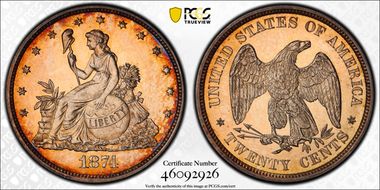 1874 20C J-1354 PR65