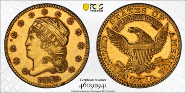 1825 $2.50 BD-3 AU53