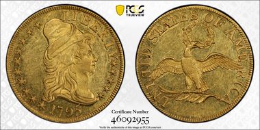 1795 $5 BD-6, S/D MS62