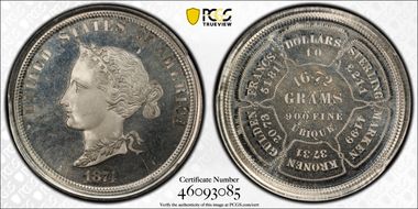 1874 $10 J-1378 Bickford International PR67+ CAM
