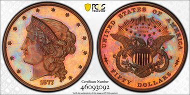 1877 $50 J-1547 PR66RB