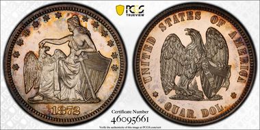 1872 25C J-1195, Amazonian PR66+ DCAM