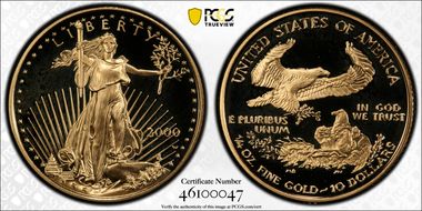 2000-W $10 Gold Eagle PR68DCAM