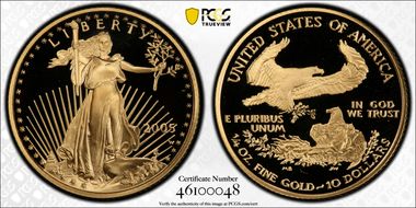 2005-W $10 Gold Eagle PR69DCAM