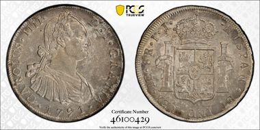 1791-L IJ 8 R Calico-906 CAROLUS IIII AU55