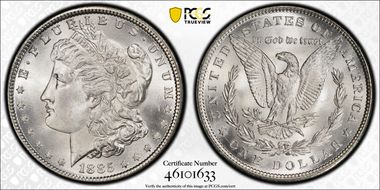 1885 $1 MS66