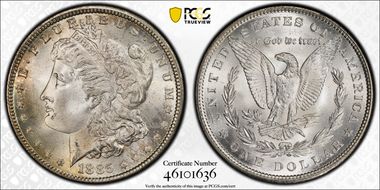 1885 $1 MS66