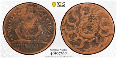 1787 Fugio 1C States United, 4 Cinq N1BN