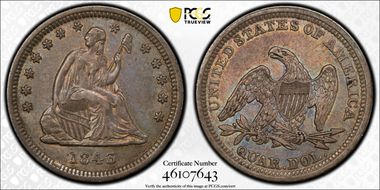 1843 25C XF45