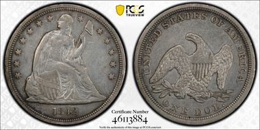 1842 $1 XF40