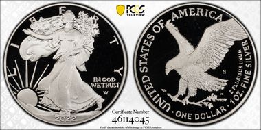 2022-S $1 Silver Eagle PR69DCAM