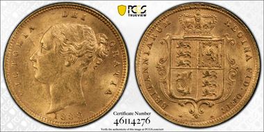 1883 1/2 Sov S-3861 MS62